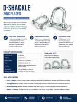 Galvanized D Shackle Carbon Steel Lifting Shackle Screw Pin Anchor Shackle for Rigging Towing Marine Hardware - 图片 7