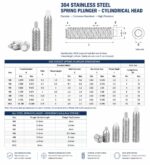 304 Stainless Steel Spring Plunger Hex Socket Ball Point Set Screw Positioning Indexing Plunger for Machine Equipment - 图片 6