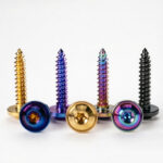 Grade 5 TC4 Titanium Alloy Colorful Torx Drive Self Tapping Screws Washer Head Motorcycle Custom Fasteners M4 M5 OEM