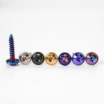 Grade 5 TC4 Titanium Alloy Colorful Torx Drive Self Tapping Screws Washer Head Motorcycle Custom Fasteners M4 M5 OEM - 图片 3