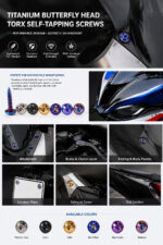 Grade 5 TC4 Titanium Alloy Colorful Torx Drive Self Tapping Screws Washer Head Motorcycle Custom Fasteners M4 M5 OEM - 图片 6