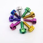 Colorful TC4 Titanium Alloy Torx Flange Head Self Tapping Screws M4 M5 Motorcycle Modification Fasteners Rust Resistant Bolts - 图片 2