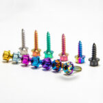 Colorful TC4 Titanium Alloy Torx Flange Head Self Tapping Screws M4 M5 Motorcycle Modification Fasteners Rust Resistant Bolts