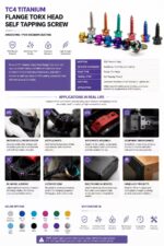 Colorful TC4 Titanium Alloy Torx Flange Head Self Tapping Screws M4 M5 Motorcycle Modification Fasteners Rust Resistant Bolts - 图片 6