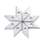 Aluminum Diamond Nut and Carbon Steel Zinc Plated Diamond Nut Custom Threaded Fastener for Industrial Hardware Applications