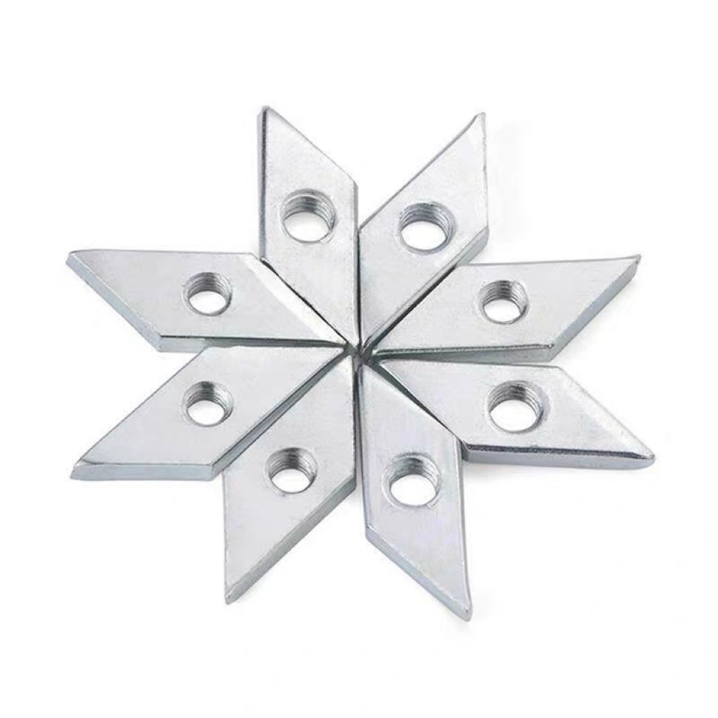 菱形螺母2 Aluminum Diamond Nut and Carbon Steel Zinc Plated Diamond Nut Custom Threaded Fastener for Industrial Hardware Applications - 图片 1