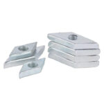 Aluminum Diamond Nut and Carbon Steel Zinc Plated Diamond Nut Custom Threaded Fastener for Industrial Hardware Applications - 图片 5