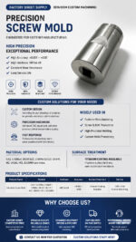 Custom Cold Heading Bolt Die Precision Screw Mold H13 SKD61 M2 Steel High Hardness Fastener Forming Tool Wear Resistant - 图片 6
