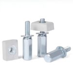 Galvanized Carbon Steel Hex Stud Screw Nut Assembly Elevator Cabin Connecting Fastener Accessories