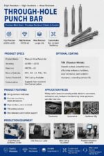 Stepped Through Hole Punch Pin HSS Mold Punch Rod, Mold Components OEM - 图片 7