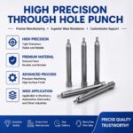 Stepped Through Hole Punch Pin HSS Mold Punch Rod, Mold Components OEM - 图片 6