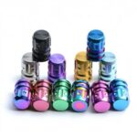 TC4 Titanium Bicycle Valve Caps CNC Lightweight Road Bike Tire Valve Stem Caps Dustproof Corrosion Resistant PVD Color - 图片 3