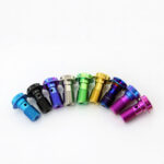 TC4 Titanium Banjo Bolt M10 Motorcycle Brake Oil Pipe Screw CNC Machined Color Anodized Racing Fastener - 图片 3