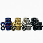 TC4 Titanium Alloy Flange /Sprocket Nuts M5-M20 CNC Hex Nuts High Strength Fasteners for Electric Motorcycle Modification - 图片 3