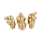 Industrial Brass Grease Fittings Oil Cup Grease Gun Nozzle for Excavator Truck Machinery Lubrication System Grease Gun Nozzle - 图片 2