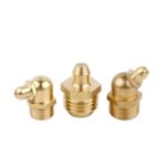 Industrial Brass Grease Fittings Oil Cup Grease Gun Nozzle for Excavator Truck Machinery Lubrication System Grease Gun Nozzle - 图片 4