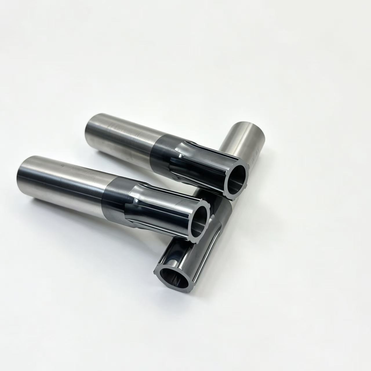 圆形六齿套管 (3) Solid Carbide 6 Teeth Hollow Bushing CNC External Hexagon Sleeve for Mold Punching Custom Machining - 图片 1