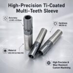 Solid Carbide 6 Teeth Hollow Bushing CNC External Hexagon Sleeve for Mold Punching Custom Machining - 图片 6