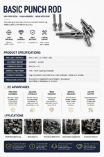 High Precision Step Punch Pin Custom Mold Punch Rod For Cold Heading Fastener Stamping Die Parts - 图片 8