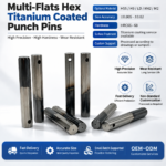 Titanium Coated Hexagon Multi Edge Punch Bar High Precision Cold Heading Mold Punch Pin Custom Mold Component - 图片 5