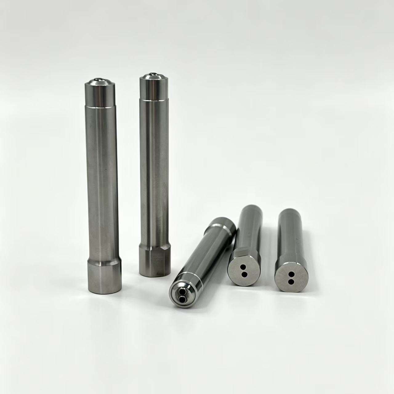 精密双孔套管 (3) High Precision Double Hole Bushing Custom CNC Machined for Fastener Stamping Mold - 图片 1