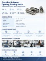 Precision U Shaped Opening Forming Punch Cold Forging Punch for Fastener Making Custom Size Available - 图片 6